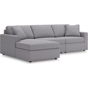 Modmax 3-Piece LAF Sectional with Chaise In Granite
