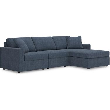 Modmax 3-Piece Sectional with Chaise In Ink