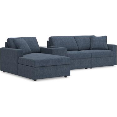 Modmax 4-Piece LAF Sectional with Storage Console In Ink