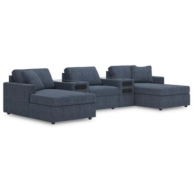 Modmax 5-Piece Double Chaise with Audio Consoles In Ink