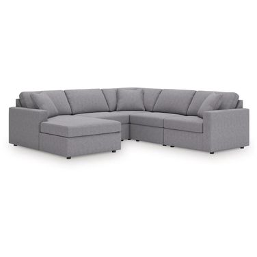 Modmax 5-Piece Sectional with LAF Chaise In Granite