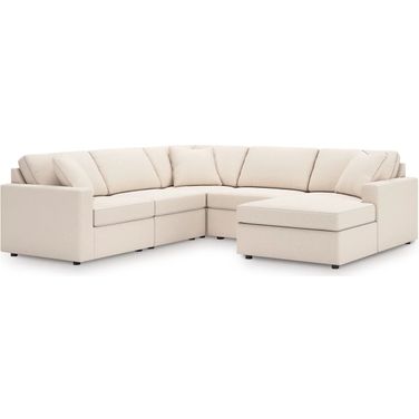Modmax 5-Piece Sectional with RAF Chaise In Oyster
