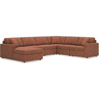 Modmax 6-Piece LAF Sectional In Spice
