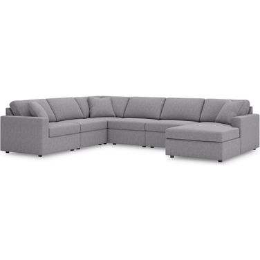 Modmax 6-Piece RAF Sectional In Granite