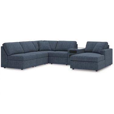Modmax 6-Piece RAF Sectional with Audio Console In Ink