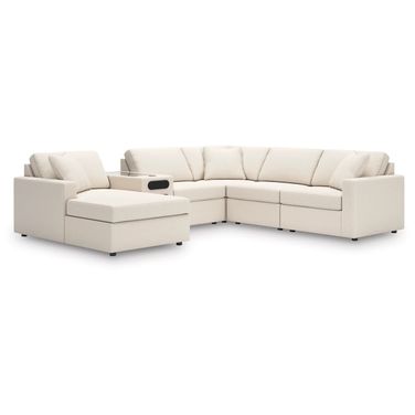 Modmax 6-Piece Sectional with Audio System and Chaise In Oyster