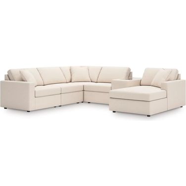 Modmax 6-Piece Sectional with Chaise In Oyster