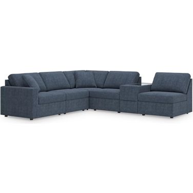 Modmax 6-Piece Sectional with Storage Console In Ink