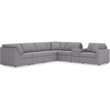 Modmax 7-Piece RAF Sectional In Granite