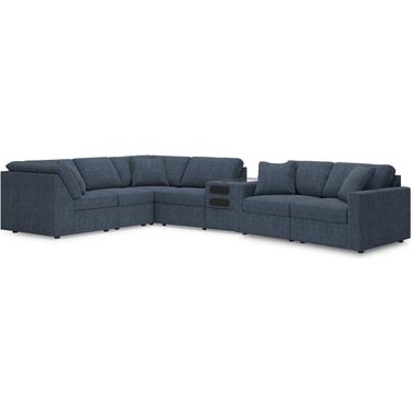 Modmax 7-Piece Sectional with Audio Console In Ink