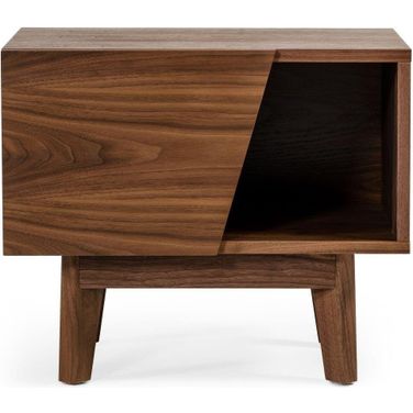 Modrest Abelard Mid-Century Walnut Nightstand