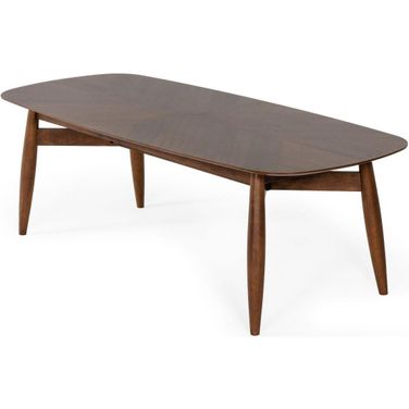 Modrest Ackley Modern Walnut Rectangular Dining Table