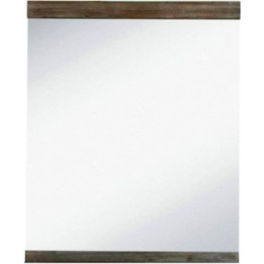 Modrest Daisy Mid-Century Dark Acacia Mirror