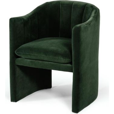 Modrest Danube Modern Jade Green Fabric Dining Chair