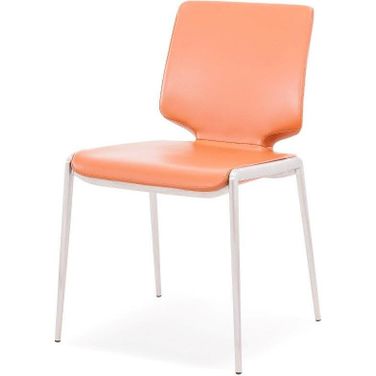 Modrest Eileen Modern Cognac Eco-Leather Dining Chair Set Of 2