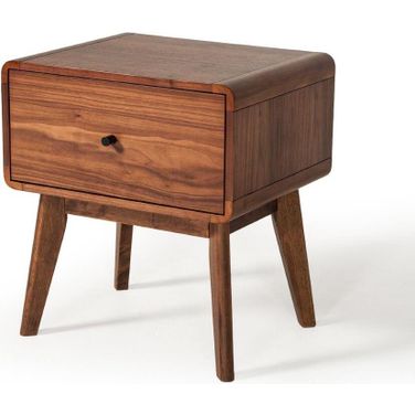 Modrest Marshall Mid-Century Modern Walnut Nightstand