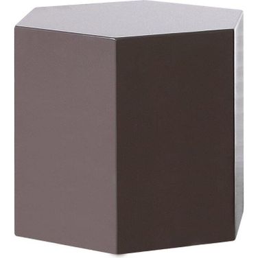 Modrest Newmont Modern Medium Light Grey High Gloss End Table