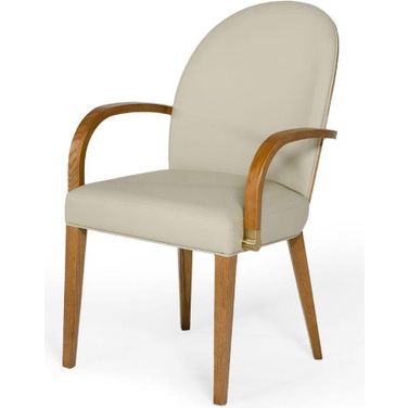 Modrest Rexford Modern Grey And Walnut Dining Armchair