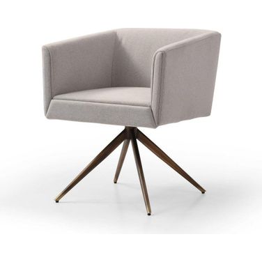 Modrest Riaglow Contemporary Dark Grey Fabric Dining Chair