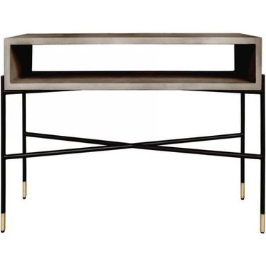 Modrest Walker Modern Concrete And Metal Console Table