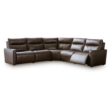 ModZ 5-Piece Power Reclining Sectional In Chocolate