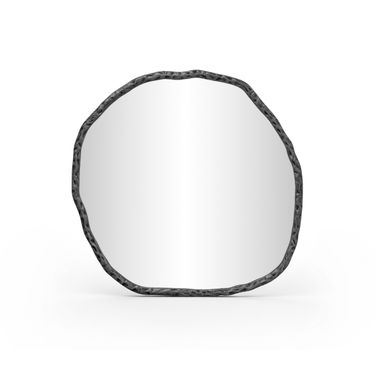 Molten Iron Mirror In Black
