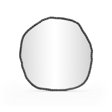 Molten Iron Mirror In Black