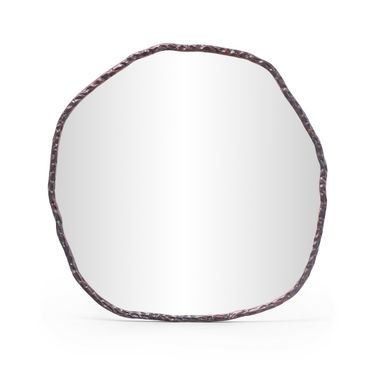 Molten Iron Mirror In Brown