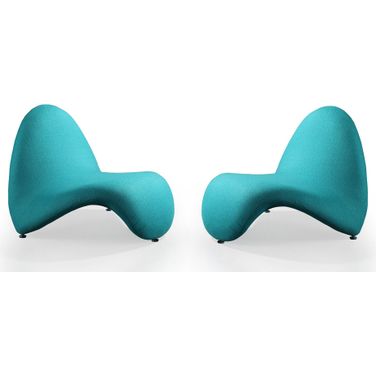 MoMa Accent Chair in Teal (Set of 2)