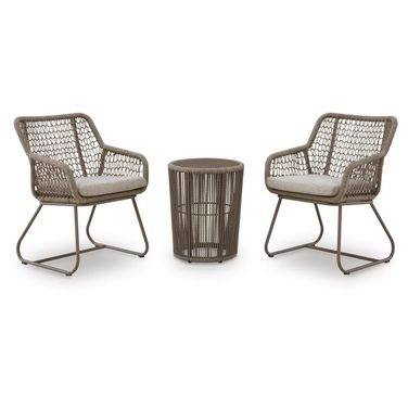 Monach Heights Outdoor Table and 2 Chairs In Beige