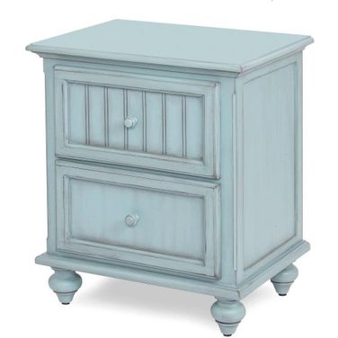 Monaco 2 Drawer Nightstand In Blue