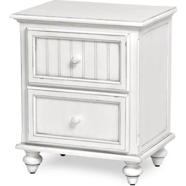 Monaco 2 Drawer Nightstand In White
