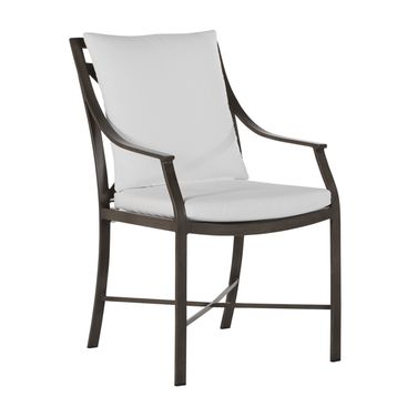 Monaco Aluminum Arm Chair In Bali Pearl
