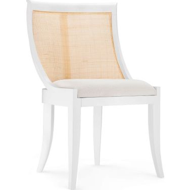 Monaco Armchair Set of 2 In Eggshell White