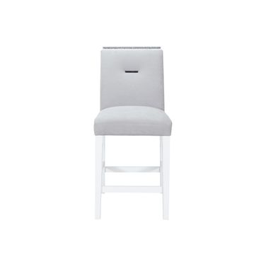 Monaco Bar Stool In Gray and White