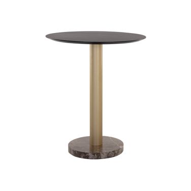 Monaco Bar Table In Gold and Charcoal Grey