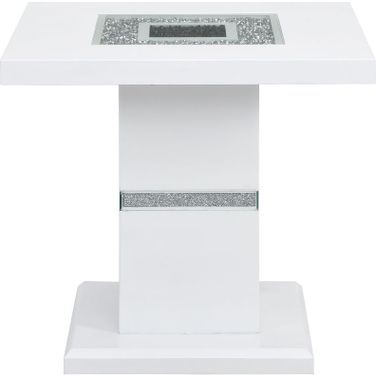 Monaco End Table In White