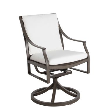 Monaco Swivel Rocking Arm Chair In Bali Pearl