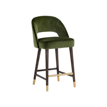 Monae Counter Stool In Moss Green