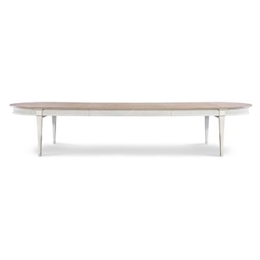 Monarch Barrington Dining Table In White and Silver