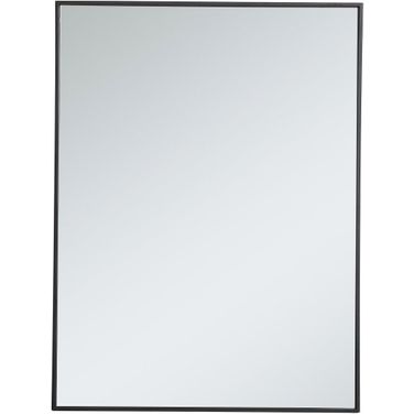 Monet Black Rectangle Mirror MR43040BK