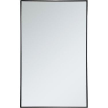Monet Black Rectangle Mirror MR43048BK