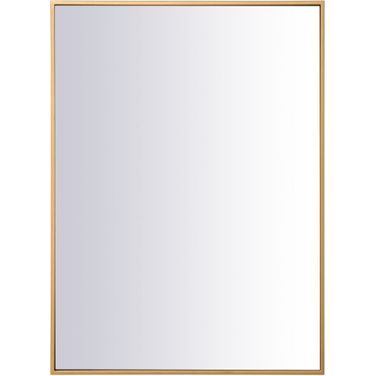 Monet Brass Rectangle Mirror MR42736BR