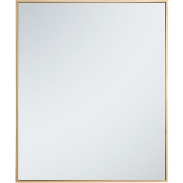 Monet Brass Rectangle Mirror MR43036BR