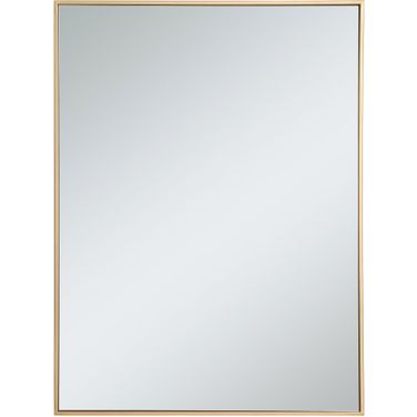 Monet Brass Rectangle Mirror MR43040BR