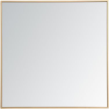 Monet Brass Square Mirror MR43636BR
