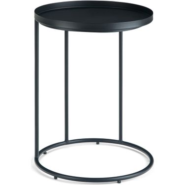 Monet Metal Side Table In Black