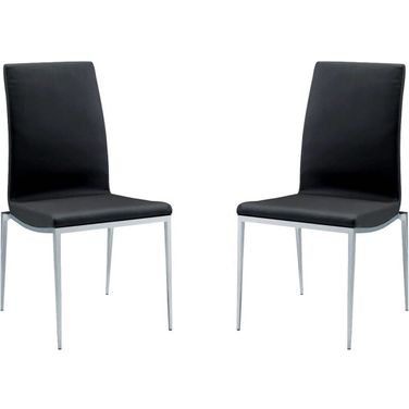 Monique Black Stackable Dining Chair Set of 2