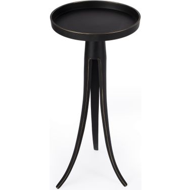 Monique Large Pedestal Side Table In Black