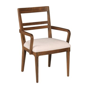 Monogram Clubhouse Arm Chair Set of 2 In Walnut